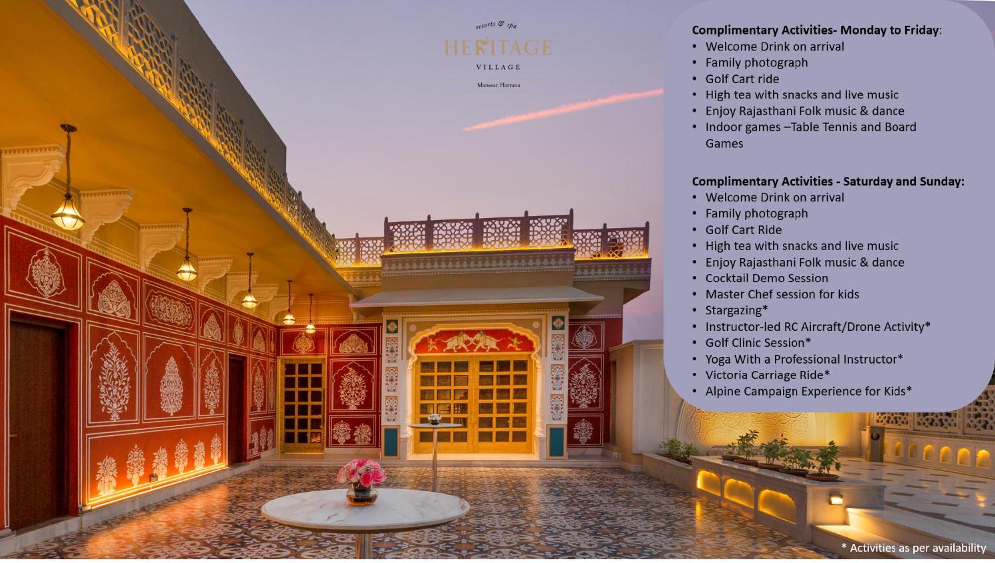 Heritage Village Resort & Spa Manesar-Gurgaon Exterior foto